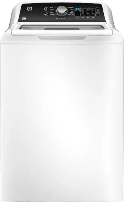 GE - 4.5 Cu. Ft. Top Load Washer with Water Level Control, Deep Fill, Quick Wash, and Glass Lid -... | Best Buy U.S.