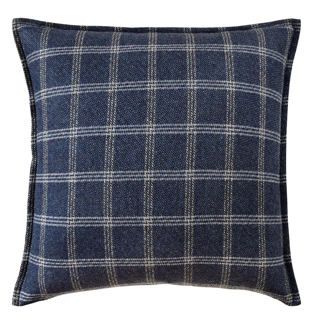 Bute Indigo Throw Pillow | House of Blum