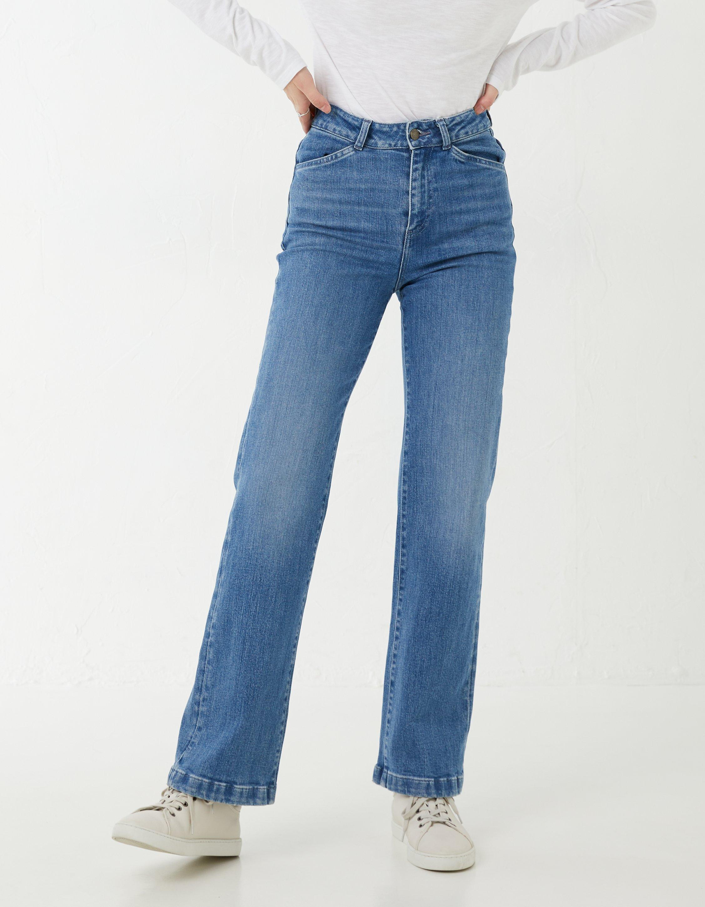 Elise Wide Leg Comfort Stretch Jeans | Fat Face (UK&IE)