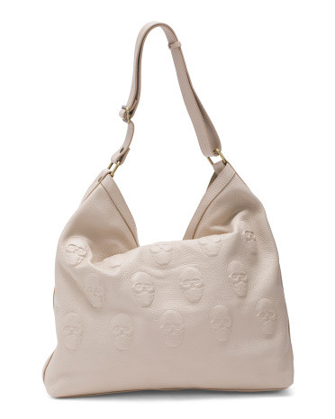 Made In Italy Leather Multi Skull Hobo Bag | Handbags | Marshalls | Marshalls