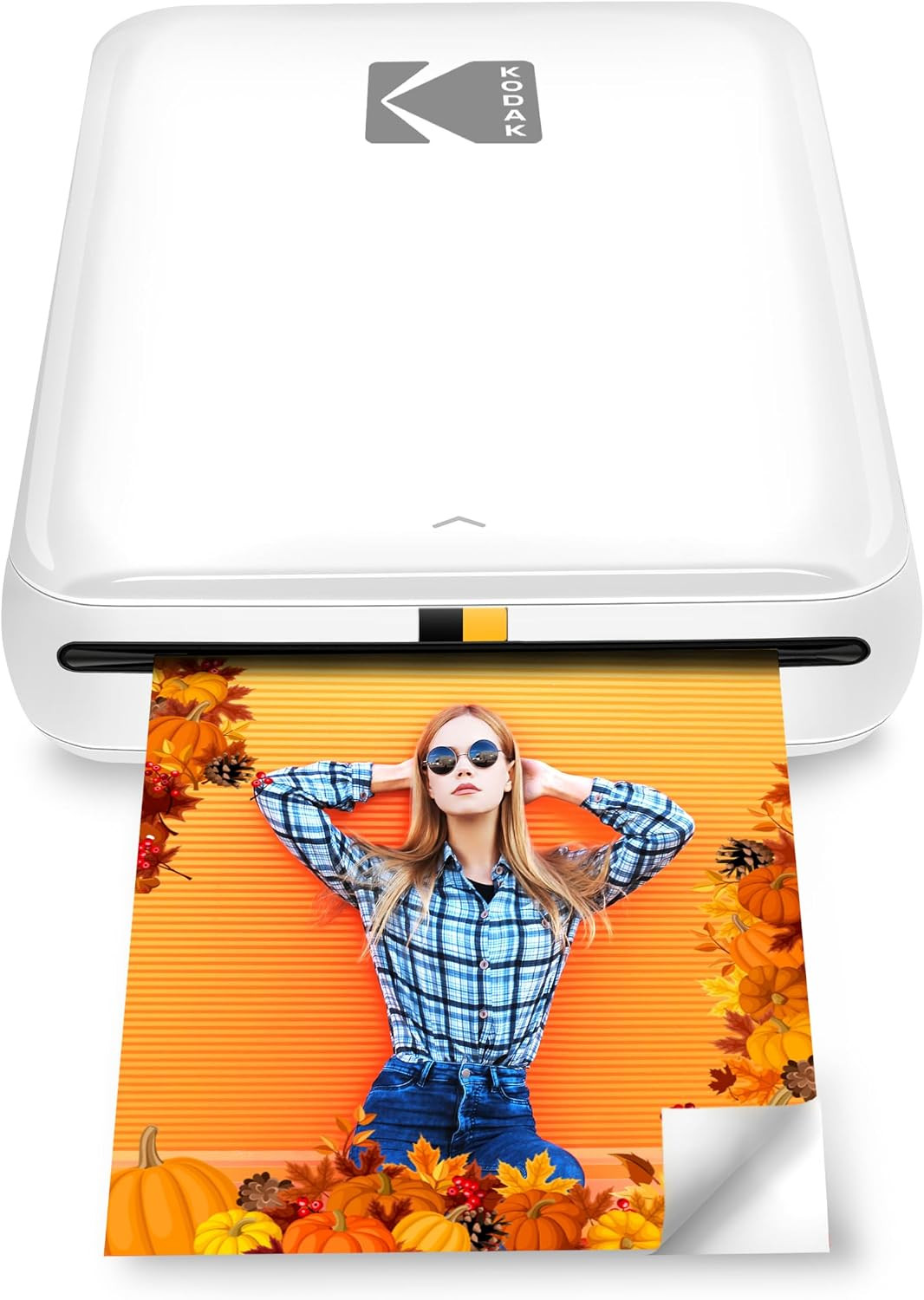 KODAK Step Instant Smartphone Photo Printer - Portable Mini Color Wireless Mobile Printer - Zink 2x3” Sticky-Back Photos - Bluetooth Compatible with iOS & Android Devices - Fun Editing App - White | Amazon (US)