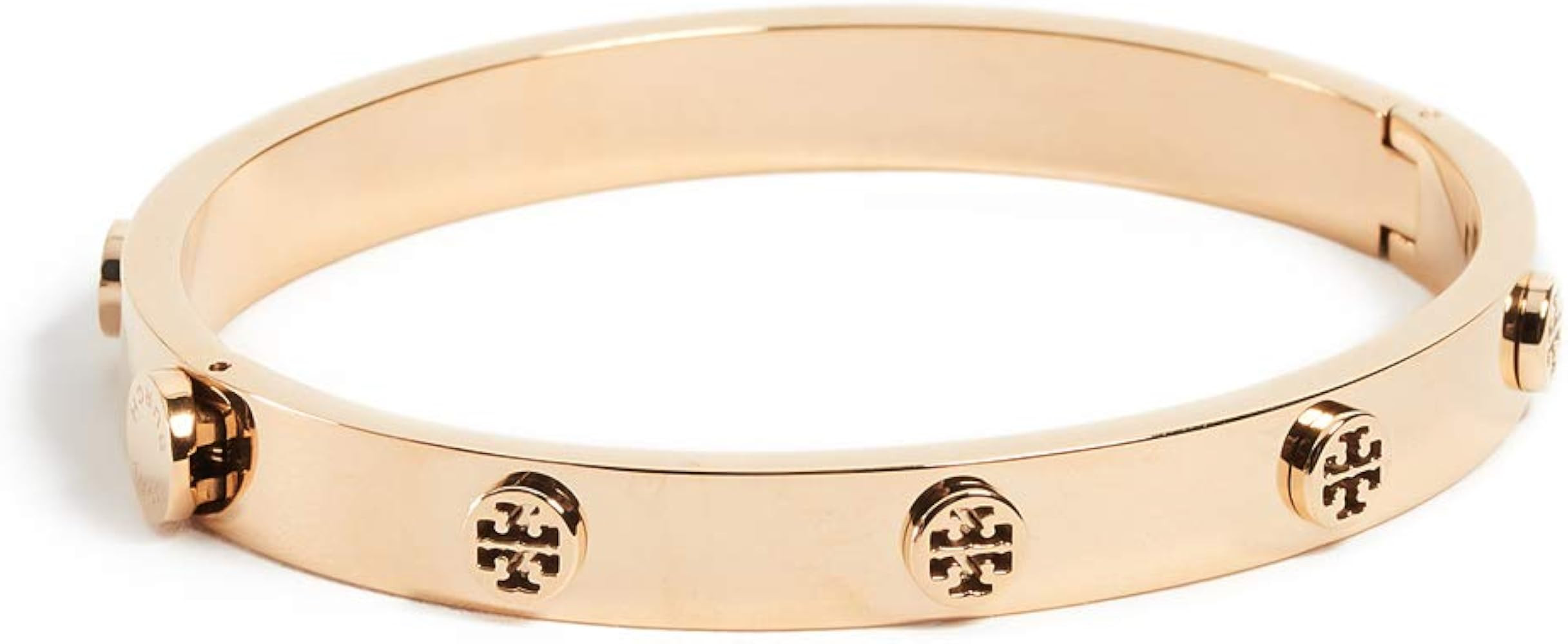 Tory Burch Women's Logo Stud Hinge Bracelet | Amazon (US)