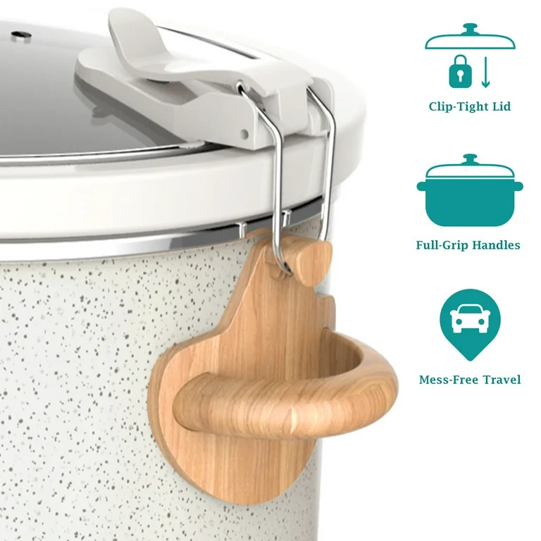 The Pioneer Woman 6 Qt Digital Slow Cooker with Locking Lid, Linen Speckle | Walmart (US)