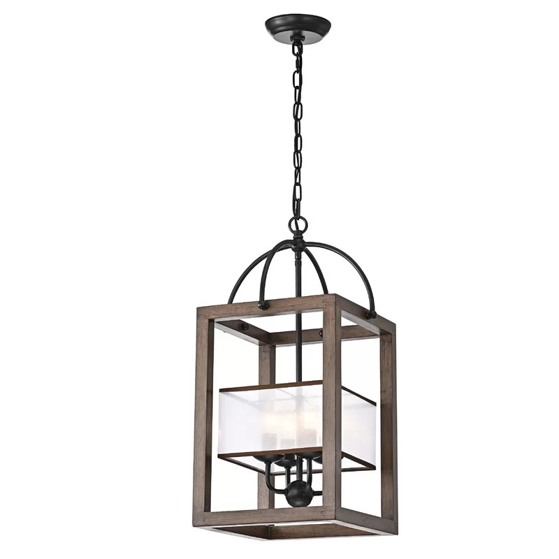 Schroder 4 - Light Antique Black Finish (black Finish With A Light Brush Of Brown) Lantern Pendan... | Wayfair North America