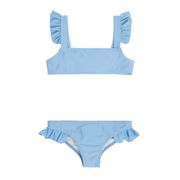 girls peri blue tie back bikini | minnow