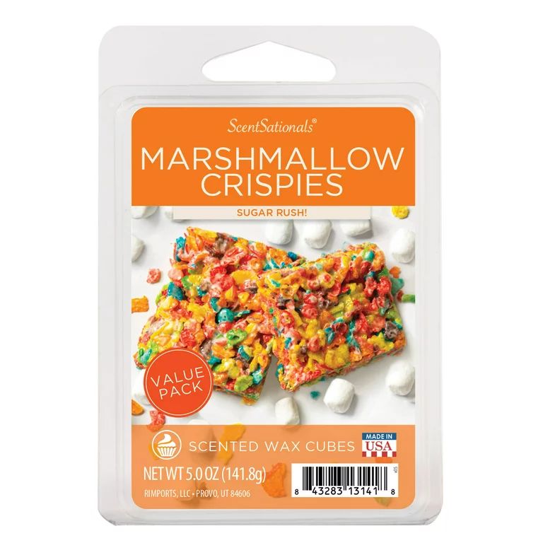 Marshmallow Crispies Scented Wax Melts, ScentSationals, 5 oz (Value Size) - Walmart.com | Walmart (US)