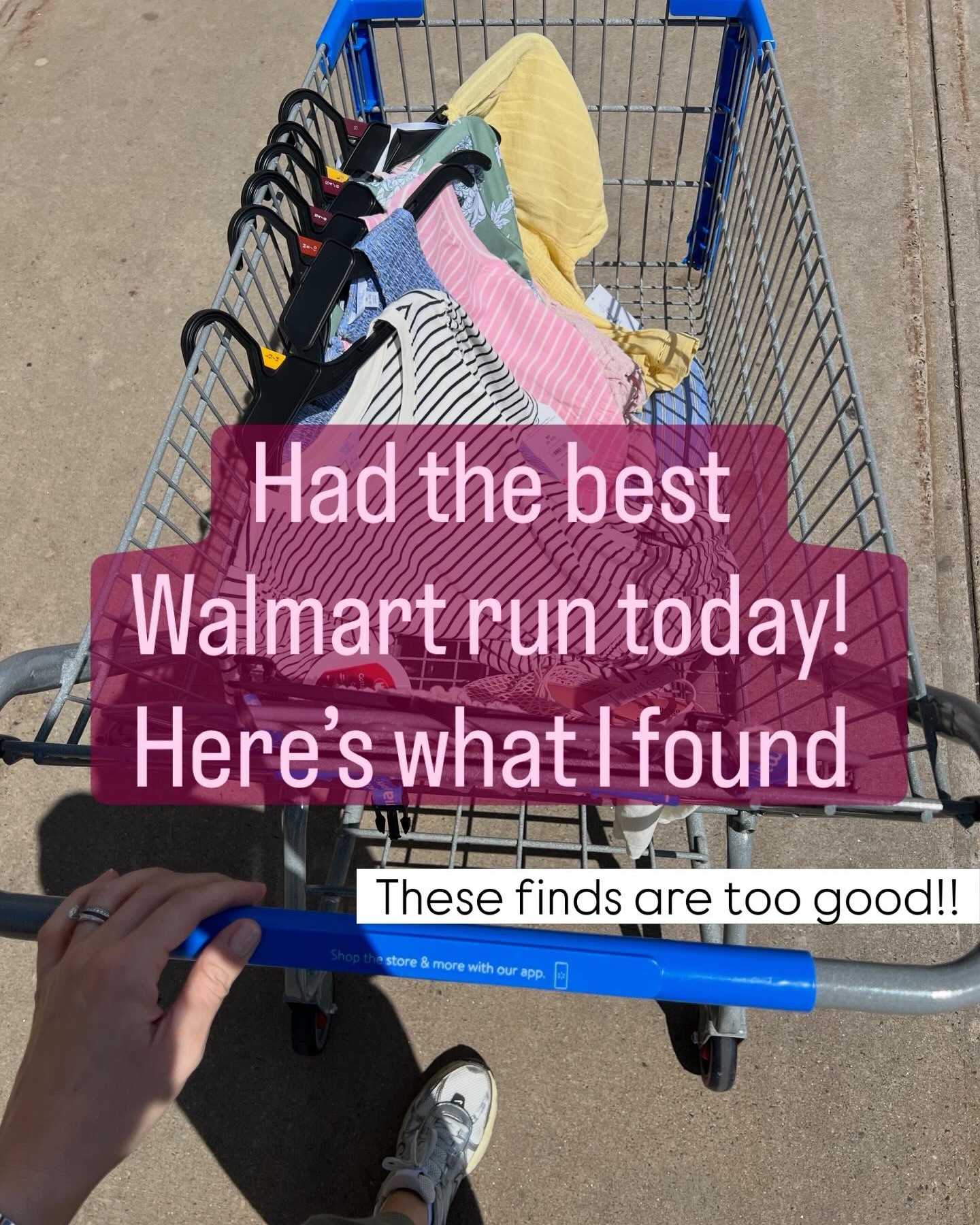 Exciting new finds today at Walmart! The scalloped edge blouse I shared last week is finally online! Also I grabbed the denim shorts and wore them today - it was hot in the 80s - and I felt comfy! #walmartfashion 