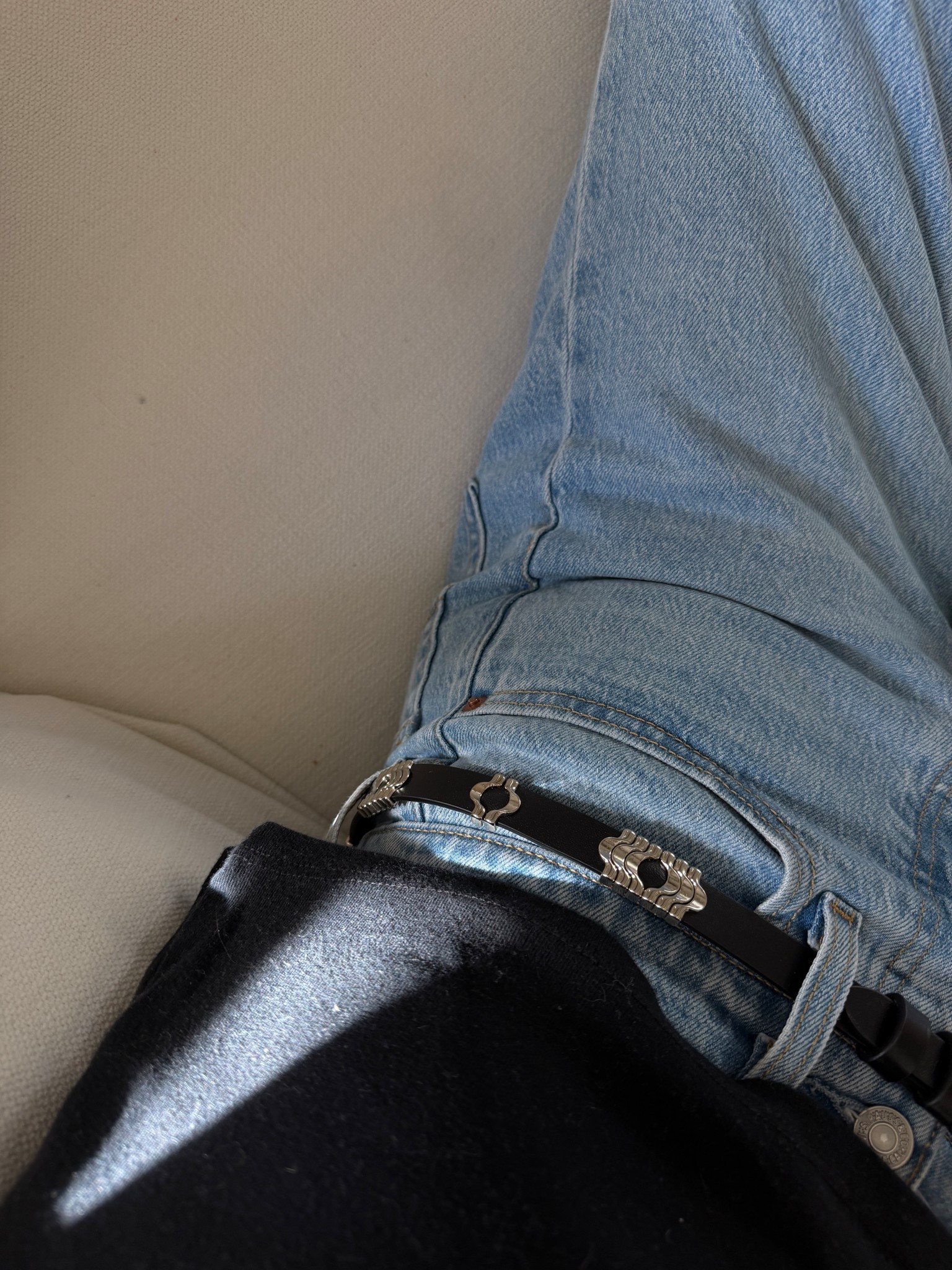 Favorite jeans, the best belt (I got in the white, too, it's perfect), and go-to t-shirt style (true to size) 

 