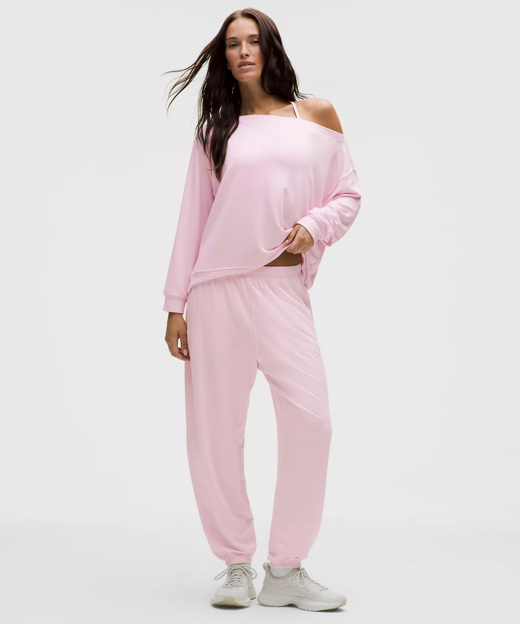 BeCalm Oversized Boatneck Long-Sleeve Shirt | Lululemon (US)