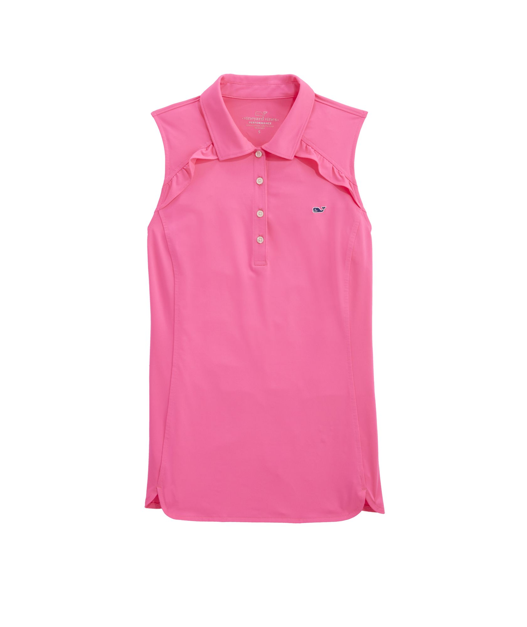 OUTLET Sleeveless Performance Ruffle Polo | vineyard vines