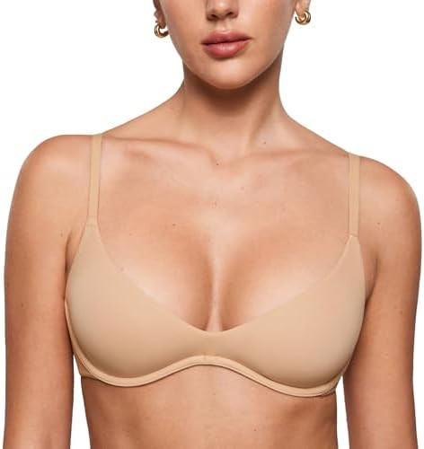 INLYRIC Women's Inbarely Plus Plunge Bra - Unlined Underwire Sexy Demi Balconette Bras | Amazon (US)