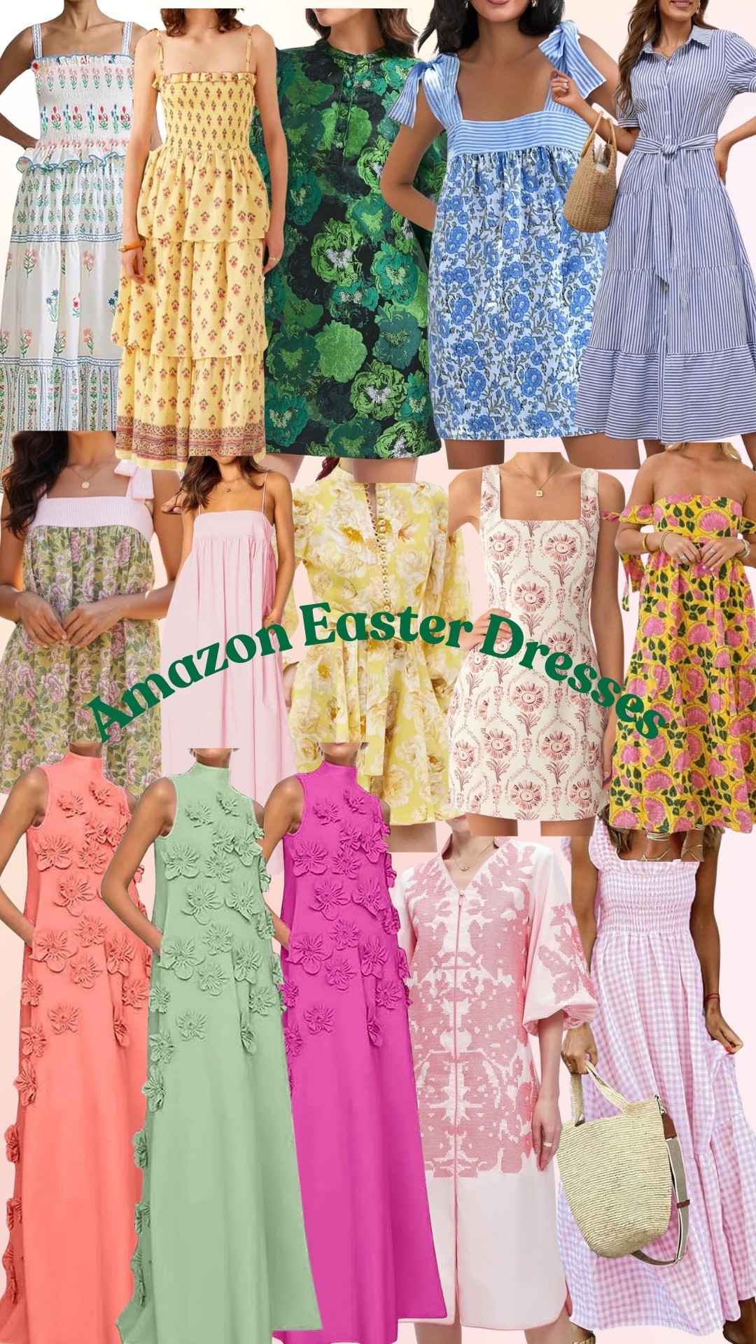 Easter dresses 
Amazon dresses

#LTKSeasonal #LTKgrwm #LTKootd