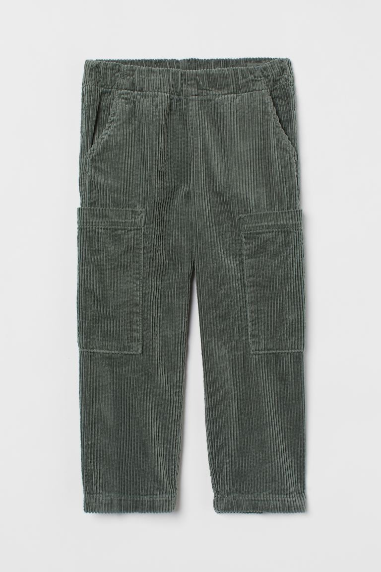 Cotton Corduroy Cargo Pants | H&M (US + CA)