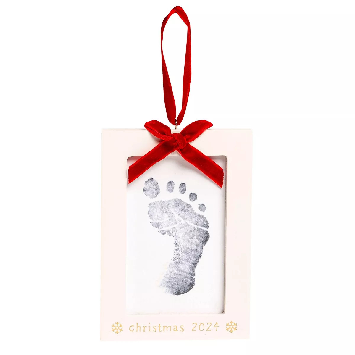 Pearhead Baby's Ink Print Ornament - White | Target