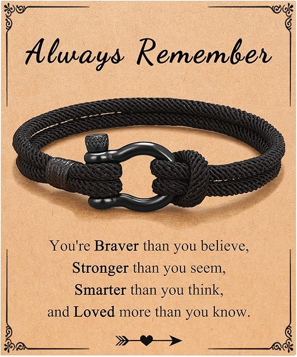 PINKDODO To My Boys Bracelet Gifts for Son Grandson Nephew Brother Bracelets Birthday Graduation ... | Amazon (US)