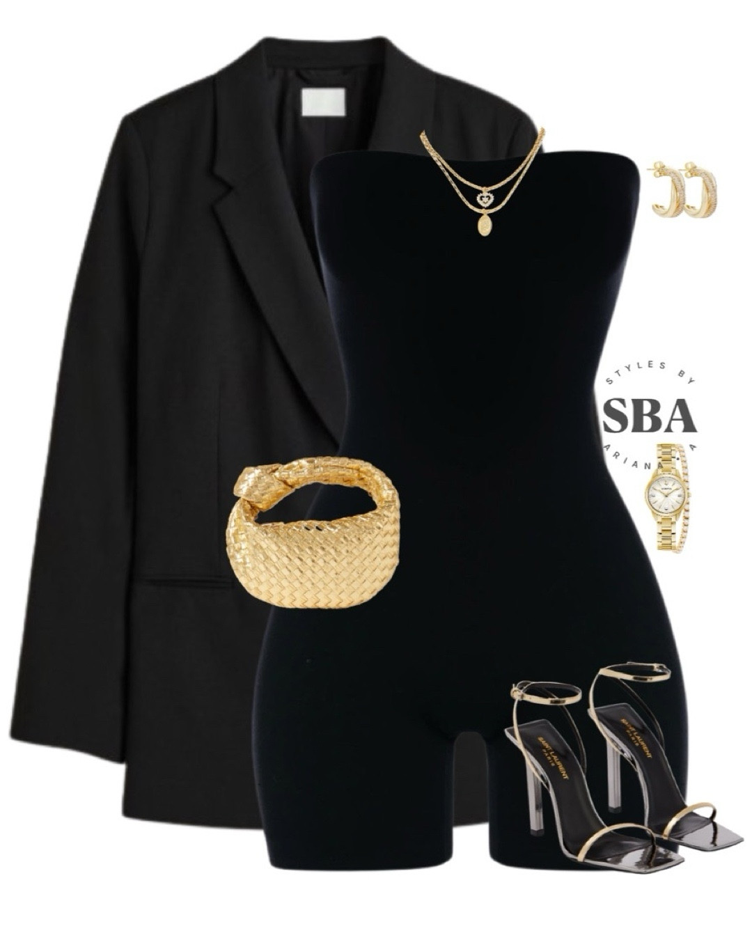 Elevate your spring style with an all-black look, kissed by golden accents. ✨ #ChicInBlack #GoldenTouches

#LTKshoecrush #LTKstyletip