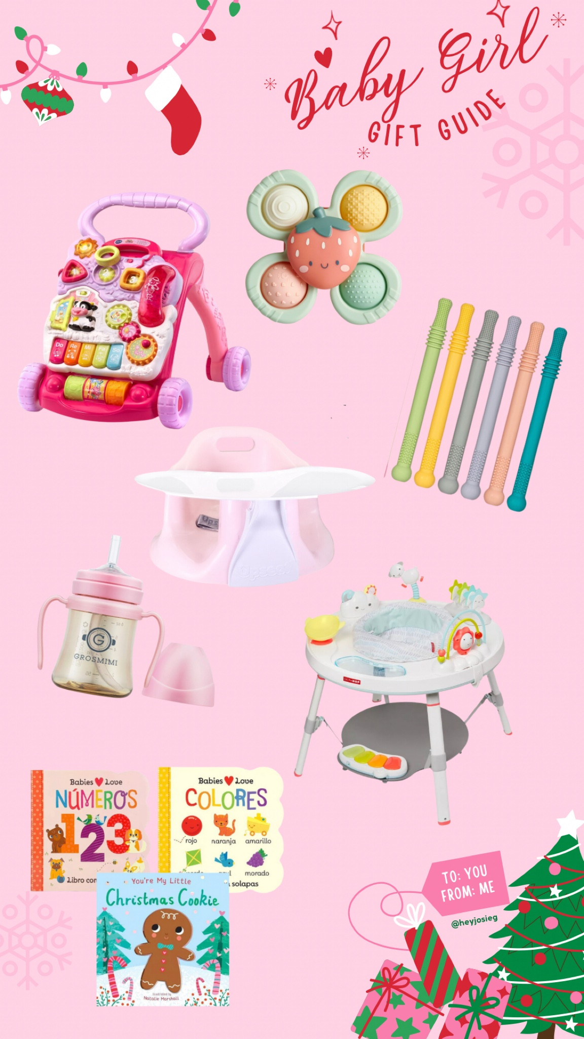 Baby girl gift guide under one year old! 👶🏻🎀🎅🏼❤️

Baby walker, teething sticks, stocking stuffers, baby books

#LTKHoliday #LTKGiftGuide #LTKCyberWeek