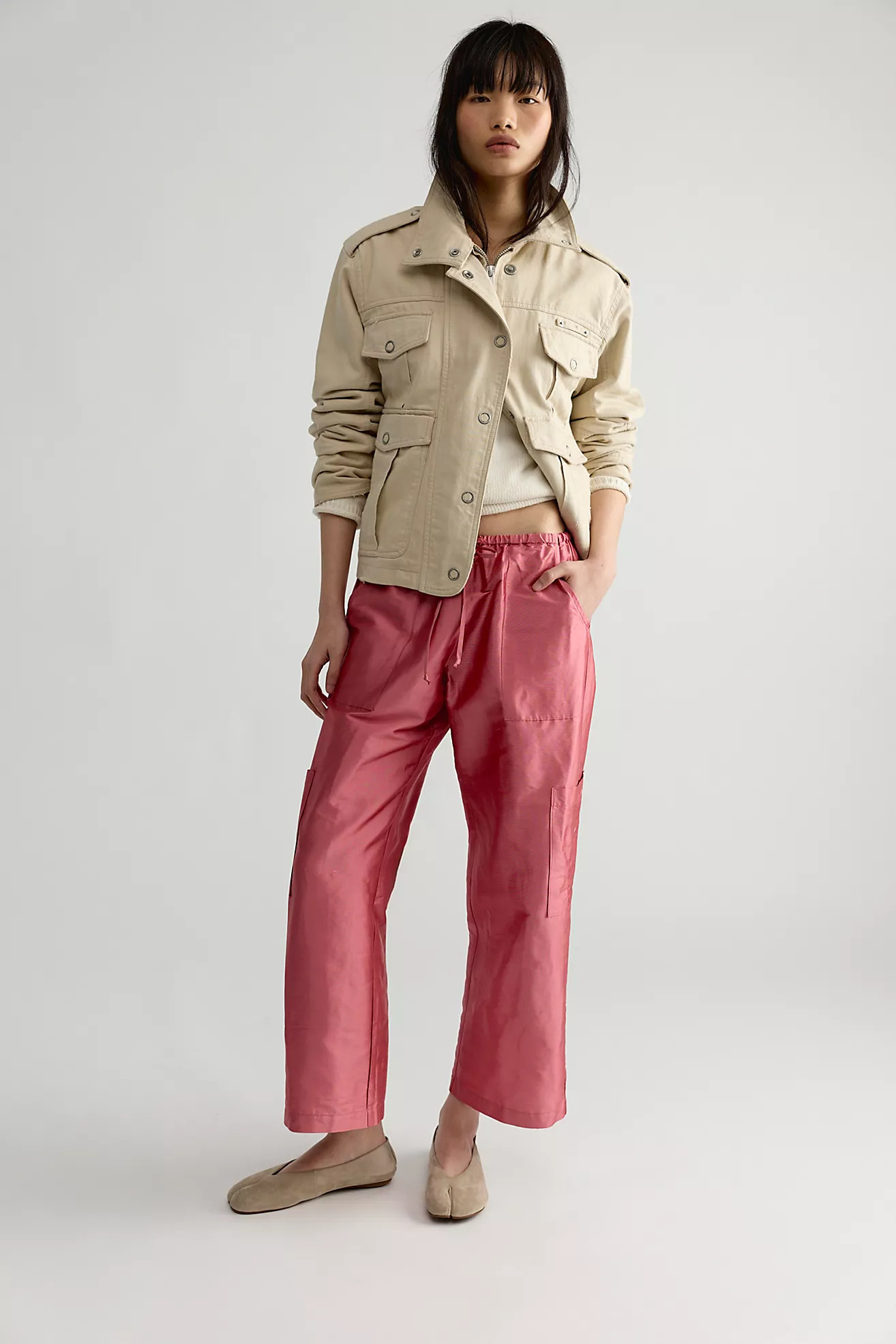 DONNI. The Taffeta Drawstring Cargo Pants | Free People (Global - UK&FR Excluded)