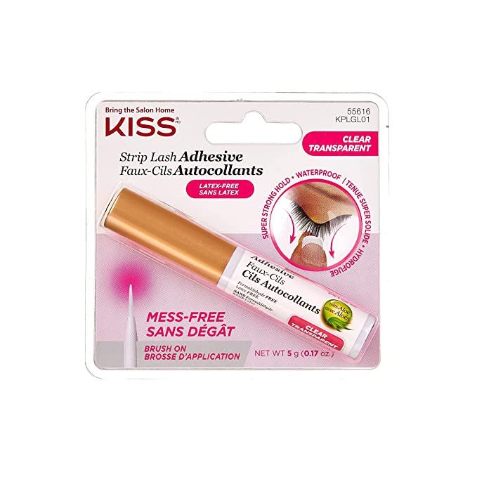 KISS Strip Eyelash Adhesive, Clear 0.176 Oz KPLGL01 | Amazon (US)