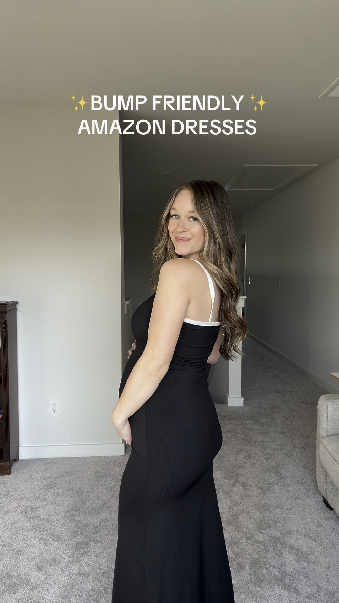 we love a good amazon dress🫶🏻✨ #bumpfriendly #maternityfashion #maternitydresses #bumpfriendlyweddingguestdress #falldresses #amazondresses 

#LTKFindsUnder50 #LTKSeasonal #LTKBump