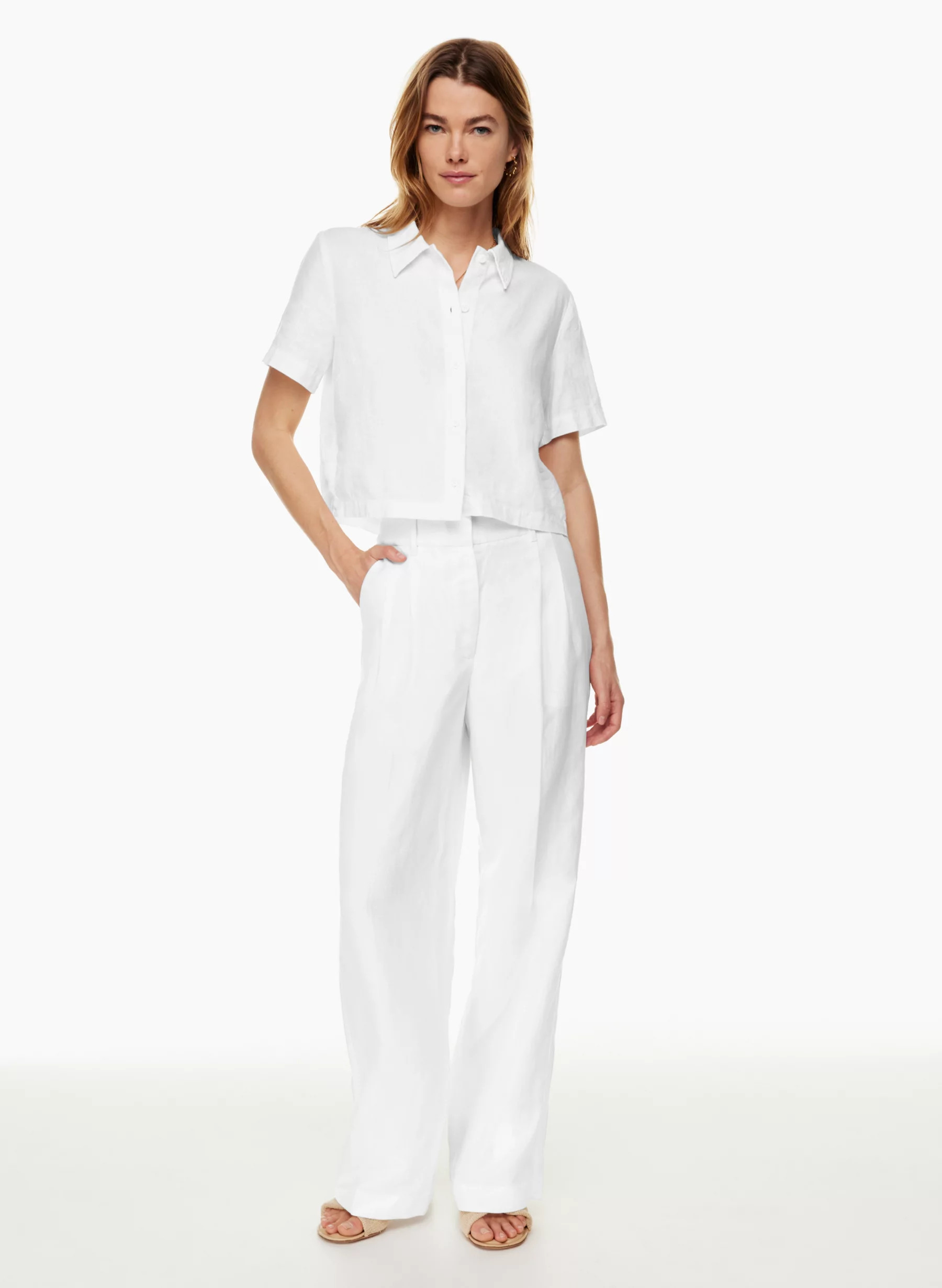 THE EFFORTLESS PANT™ LINEN | Aritzia