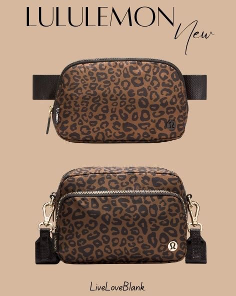 New animal print belt bag and crossbody camera bag from lululemon! Obsessed with this print!! 
Everyday outfit idea, athletic wear 

#LTKActive #LTKStyleTip #LTKItBag