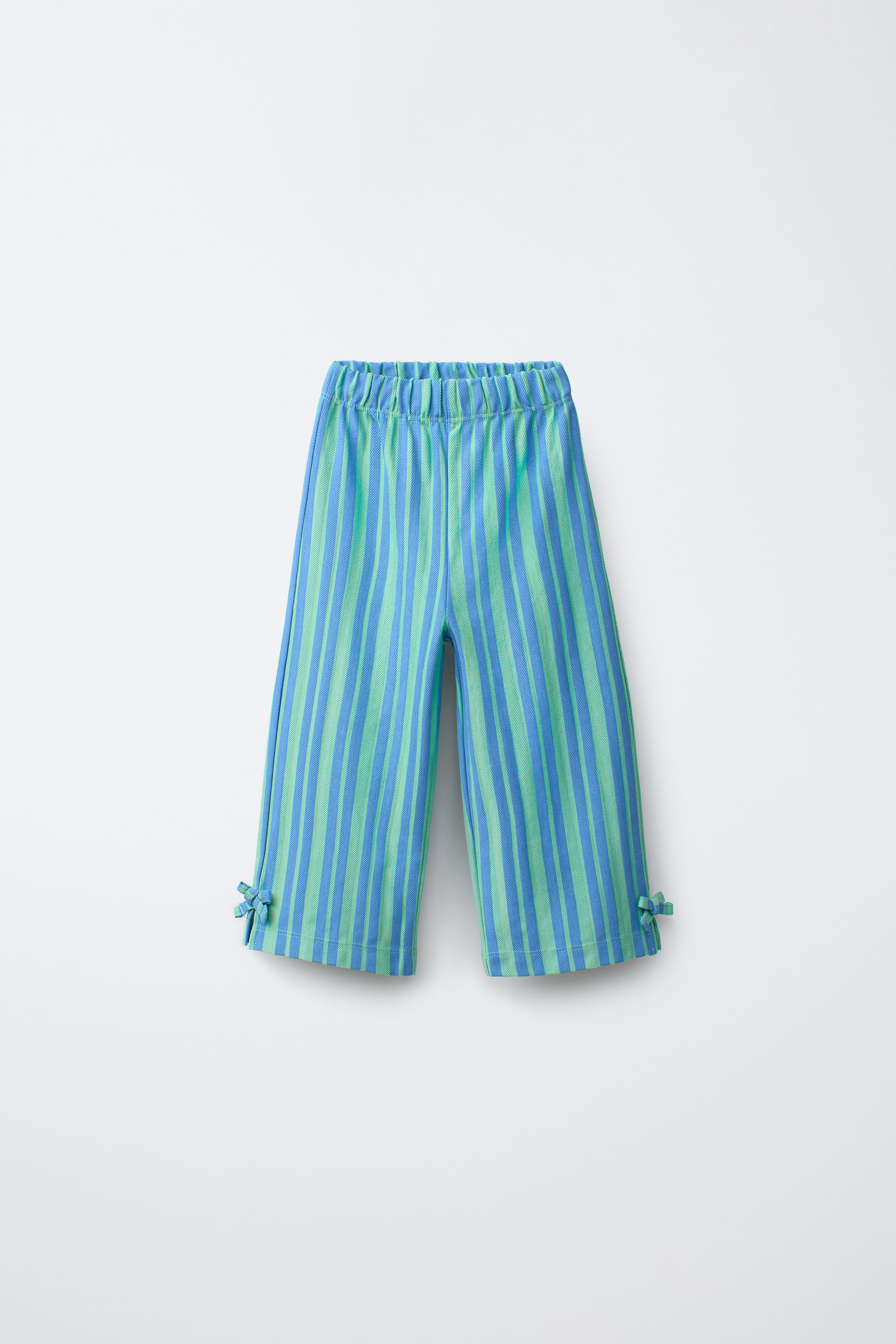STRIPED PANTS WITH BOWS | Zara US