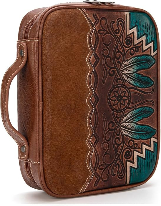 Montana West Western Style Embroidered Bible Covers for Women Men Book Carrying Case Church Bag O... | Amazon (US)