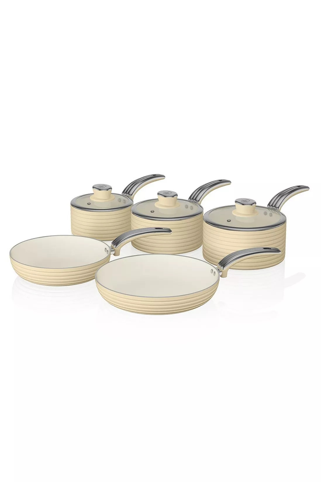 Retro 5 Piece Pan Set | Debenhams UK