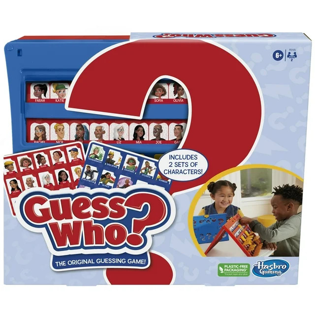 Guess Who? The Original Guessing Board Game, Family Games for 2 Players, Christmas Gifts for Kids... | Walmart (US)