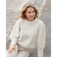 Hand Knitted Alpaca Sweater With Puffed Sleeves, 45 Colours Available | Etsy (US)