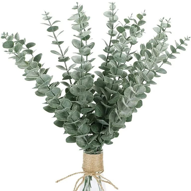 10 PCS Artificial Leaves Stems Greenery Decor Branches Real For Floral Arrangement Vase Wedding B... | Walmart (US)