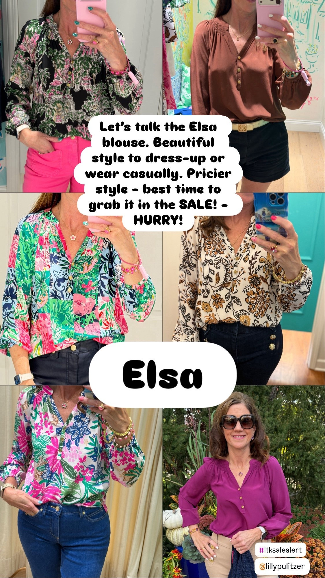 Blouse 

Currently 30% off now! 

Love this style of blouse to dress-up or wear casually. These are my go to throughout the fall and winter. Layer them with a cardigan or wrap. Beautiful piece to wear to work too! 

Wearing a size XS 

blouse, workwear, gift for her, gift idea, Christmas gift, top, Lilly Pulitzer, 

#LTKOver40 #LTKSaleAlert #LTKGiftGuide #LTKSeasonal #LTKBeauty