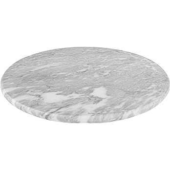 Homeries Marble Round Cheese Tray Board (12 Inches) - White Elegant Serving Platter & Tray for We... | Amazon (US)