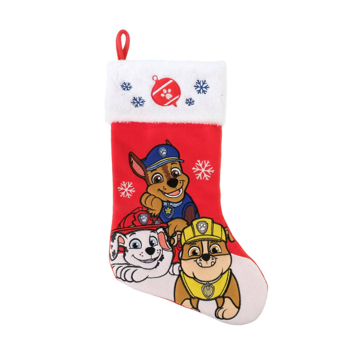 19" PAW Patrol Christmas Stocking Red/White | Target