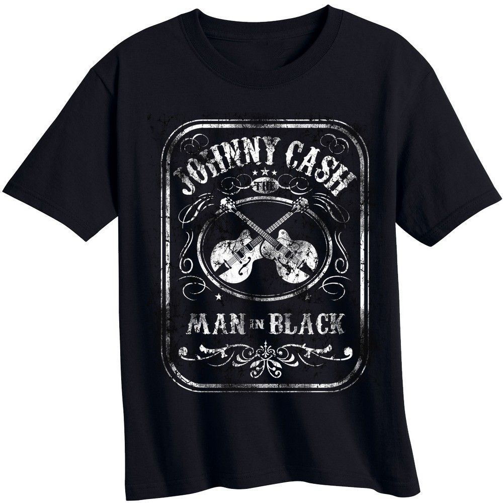 Toddler Boys' Johnny Cash Short Sleeve Graphic T-Shirt - Black 3T | Target