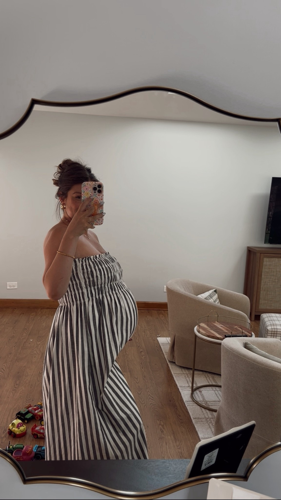 Size small in strapless dress runs oversized!

Maternity style | pregnancy style | spring outfit ideas | summer dress | midi dress | bump friendly outfits 

#LTKSeasonal #LTKBump #LTKFindsUnder50