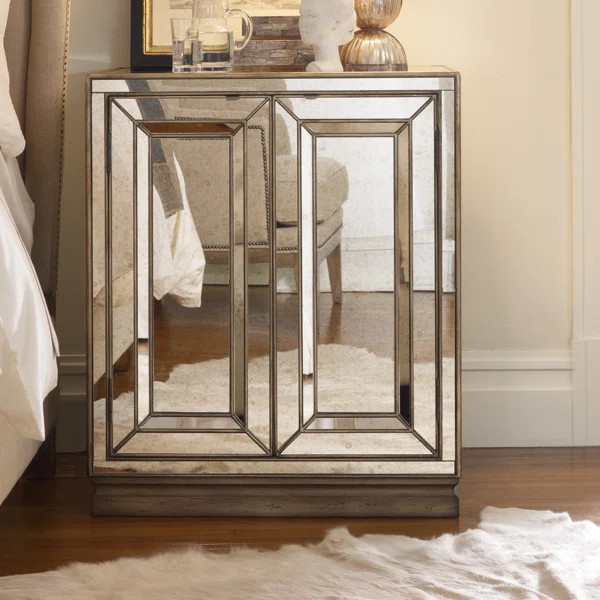 Sanctuary Nightstand in Gold | Wayfair North America