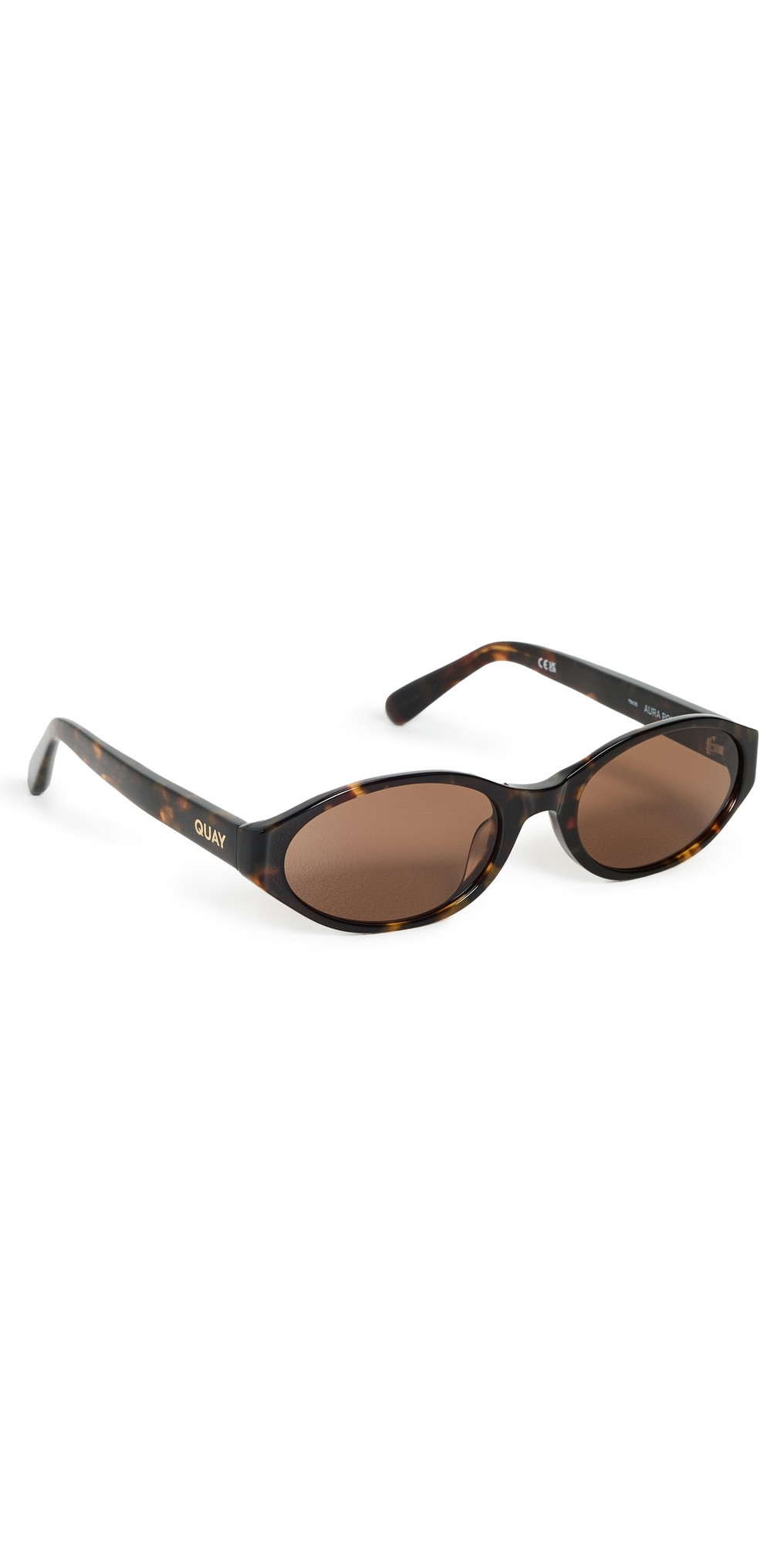 Quay Aura Points Sunglasses Neutral Tort/Brown One Size | Shopbop