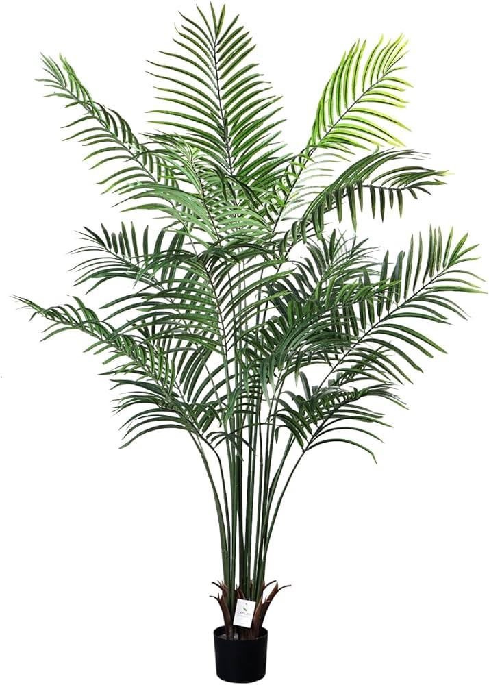 Leflos Artificial Palm Tree Indoor, 6ft Large Faux Dypsis Lutescens Plant with 18 Detachable Trun... | Amazon (US)