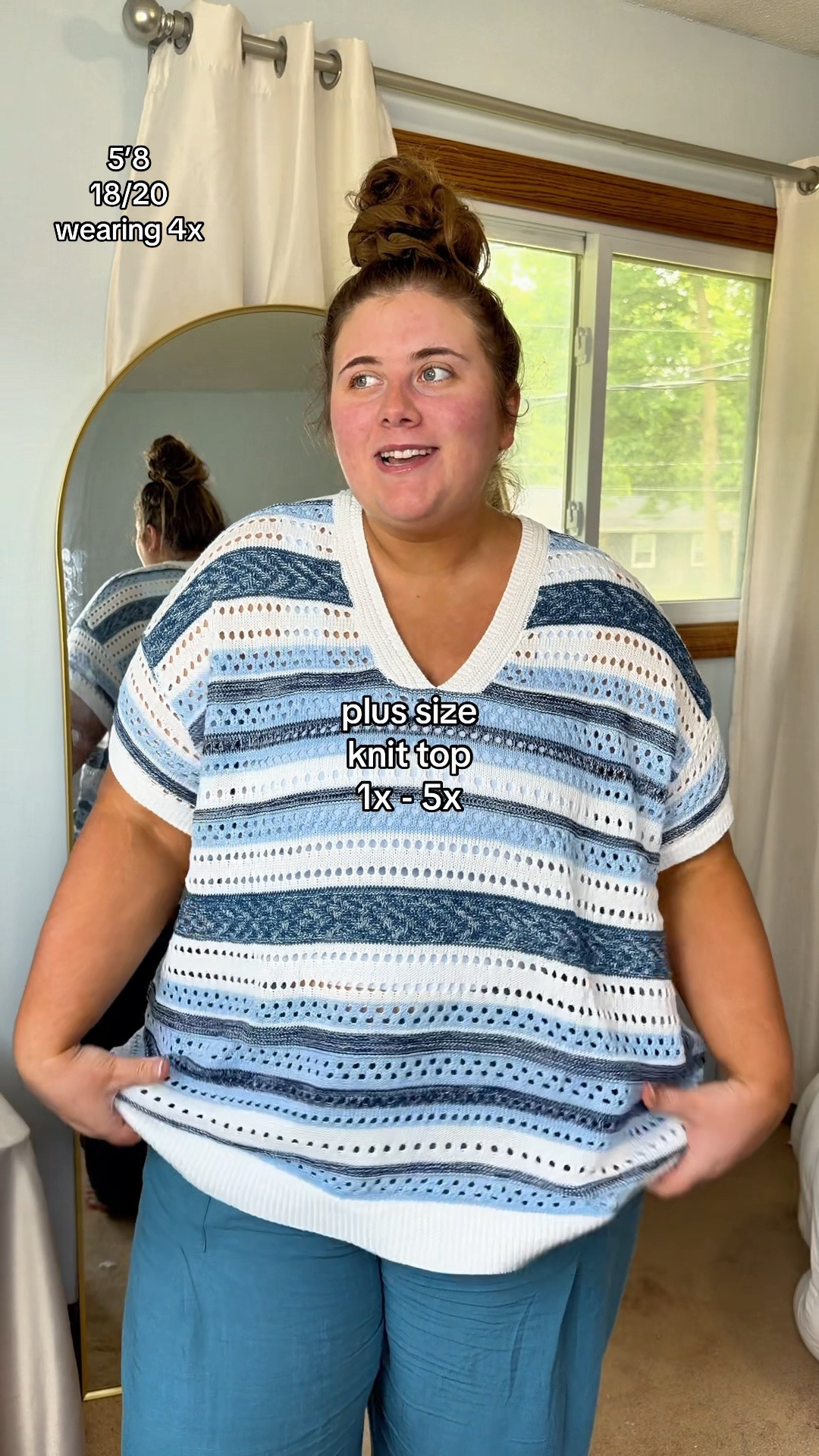 the perfect summer top for the plus size girlies 🤍✨ I’m wearing a size 4x for a very oversized fit, but sizing up one would be the best if you want it only slightly oversized :)

#LTKootd #LTKSaleAlert #LTKPlusSize