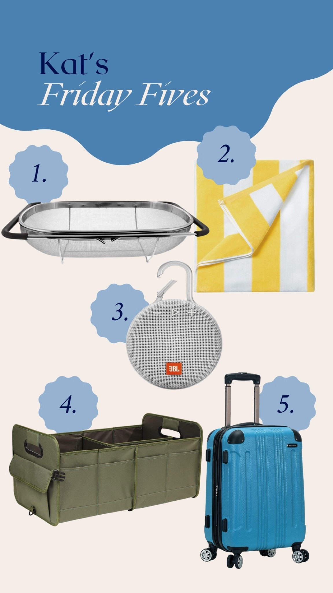 This week’s Friday Fives 

#LTKFamily #LTKFindsUnder100 #LTKFindsUnder50