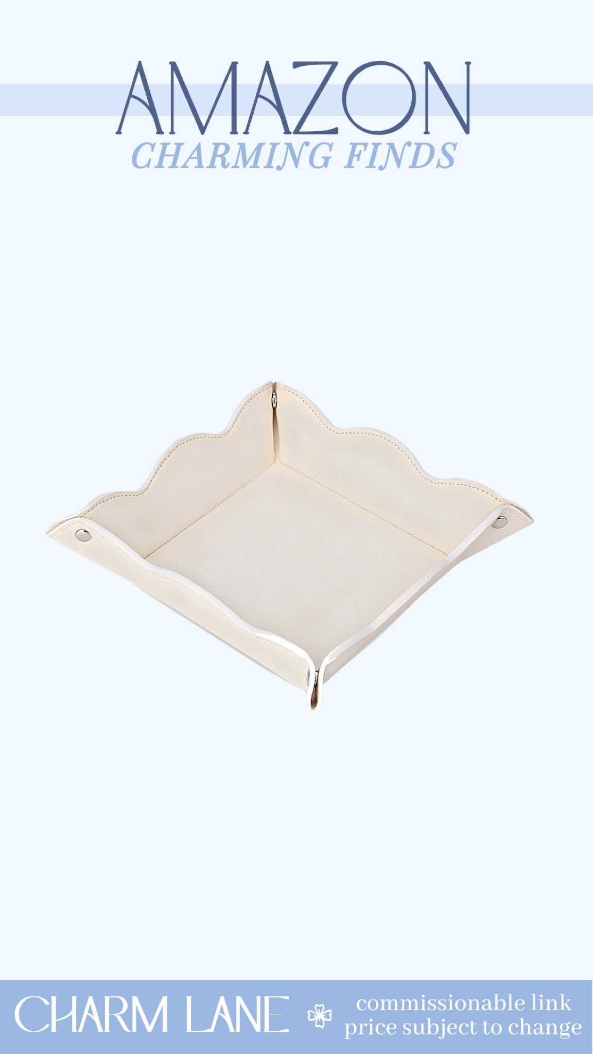 What a perfect little stocking stuffer or easy gift for her! This leather scalloped edge catch all tray is even perfect as a teacher gift - add in a little gift card for coffee and a bow and you’re good to go! 

 amazon finds ~ found it on amazon ~ amazon deals ~ amazon home ~ amazon gift idea 

#LTKhome #LTKGiftGuide #LTKfindsunder50