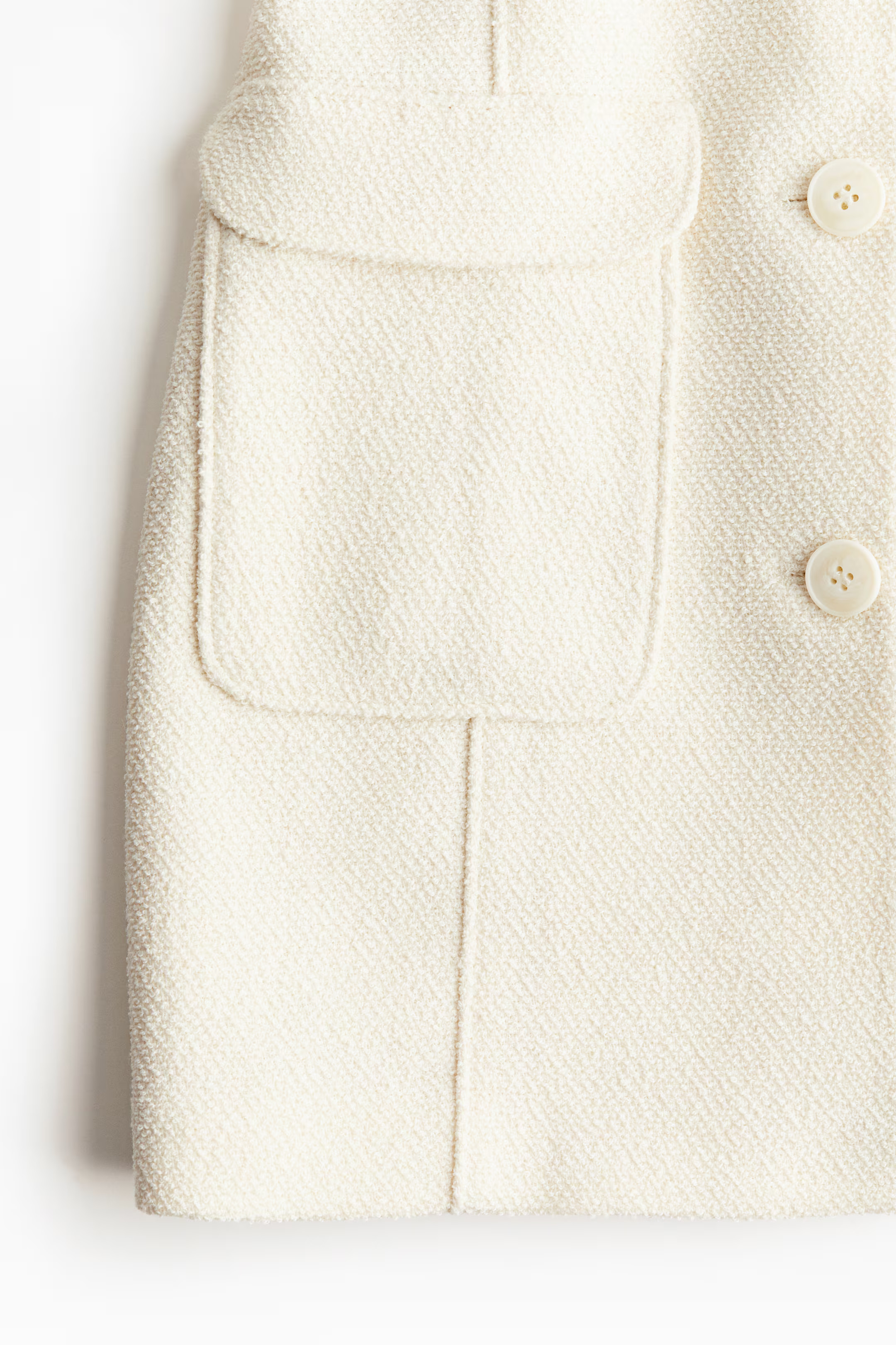 Robe blazer en bouclette - Crème - FEMME | H&M BE | H&M (FR, IT, ES, PT, BE)