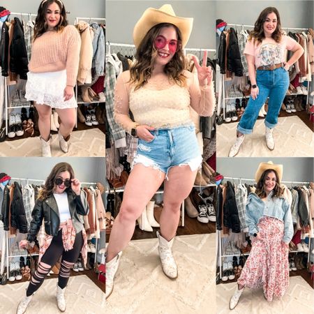 Need some outfit ideas for those cowgirl boots you’re thinking about buying now that we’re all in our cowgirl era? I got you! Cowgirl boots are one of those items that I think can be adapted to any style aesthetic so I put together some looks that fit a few different vibes. Linking what items I can and similar items for what I can’t 

#LTKstyletip #LTKSeasonal #LTKshoecrush