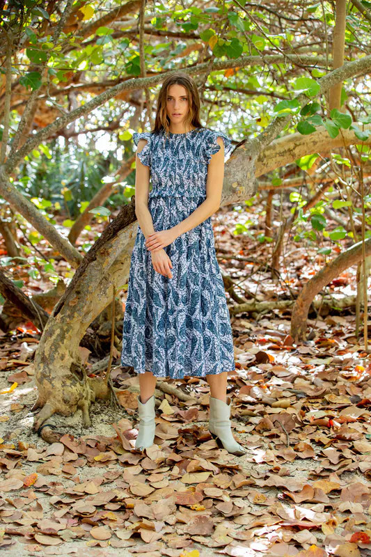 Bindu Giulia Dress - Blue - XS | Verishop