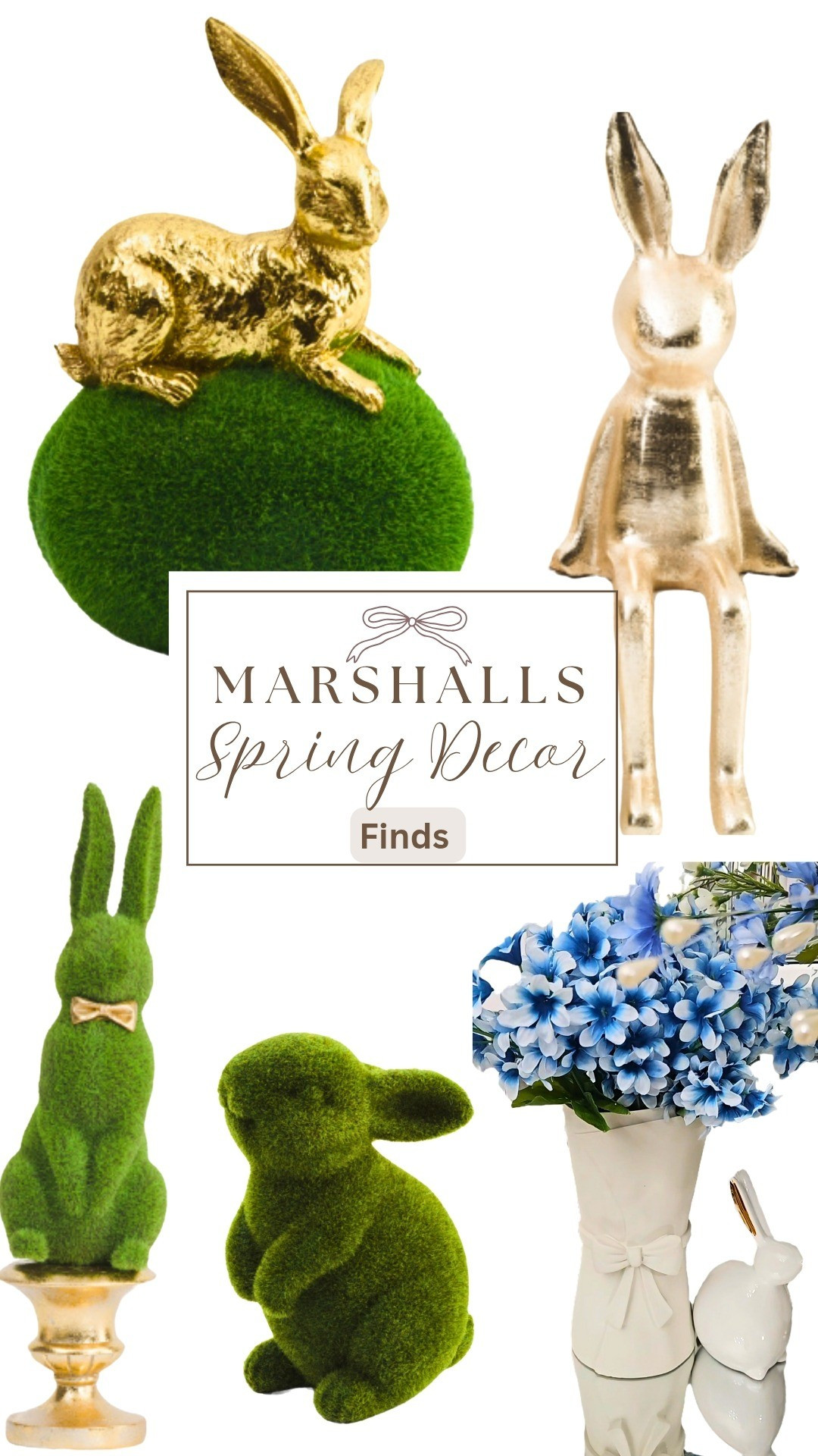 The cutest Easter décor at Marshalls! From pastel accents to adorable bunny figurines, these finds are perfect for adding a festive touch to your home. ✨🐰🌸 Tap to shop and get inspired! #EasterDecor #MarshallsFinds #SpringVibes #HomeDecorLover

#LTKSpringSale #LTKSeasonal #LTKHome