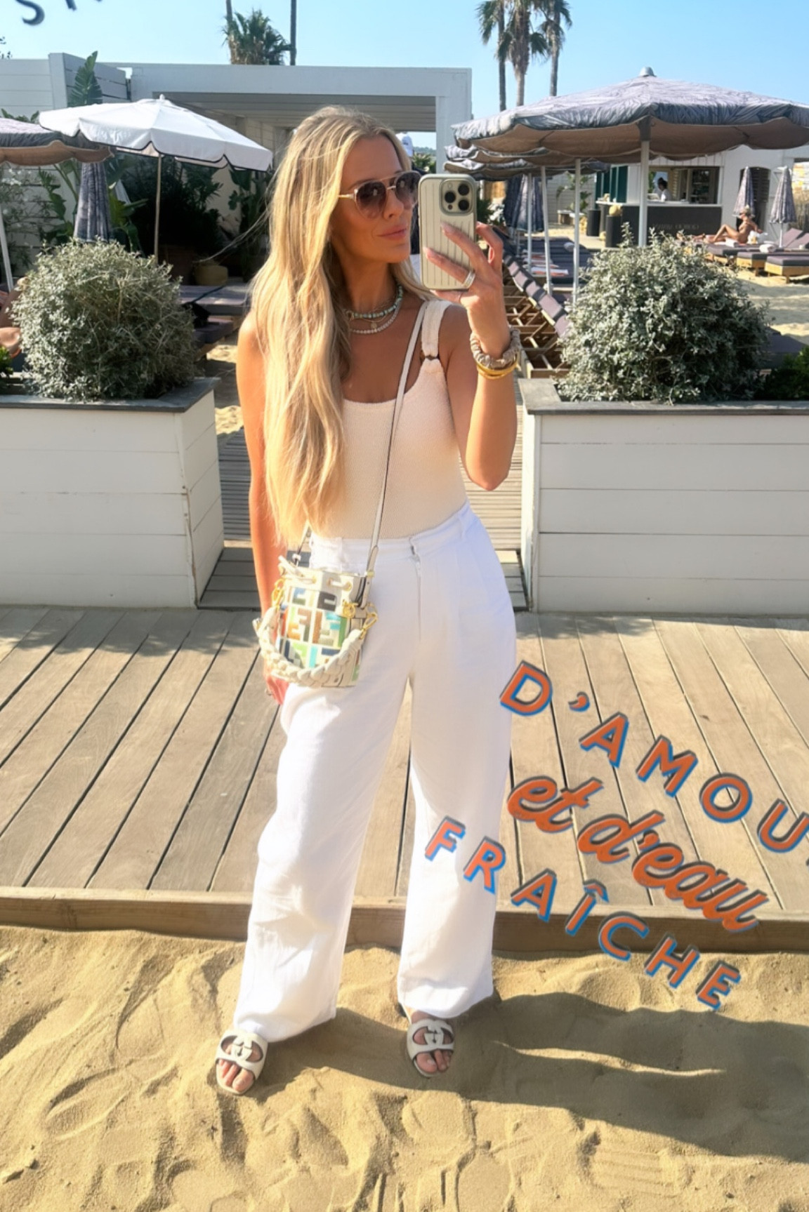 Mondays in St. Tropez just hit different // This one piece one size fits all swimsuit paired with these linen trousers was the perfect outfit to take me from lunch, to the beach, and then to happy hour! // sizing: swim/OSFA, trousers/XS, sandals/TTS

#LTKeurope #LTKtravel #LTKswim