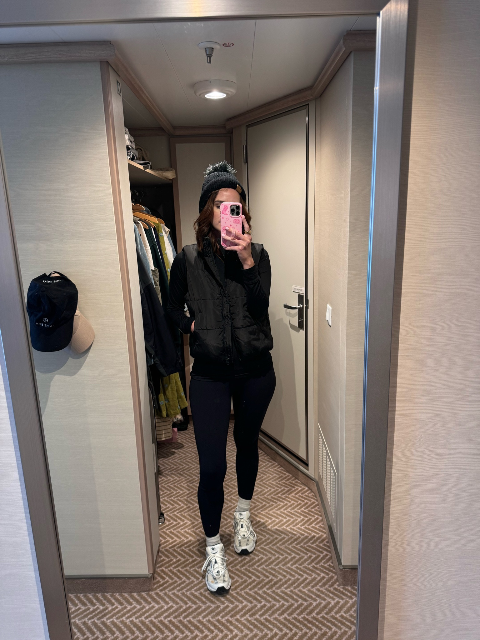Alaskan cruise // Alaska cruise outfit 
Black vest : wearing s
Black beanie
Black long sleeve : wearing s
Lululemon align : wearing 6

Casual winter outfit // glacier bay // layer ideas 

#LTKFindsUnder100 #LTKTravel #LTKStyleTip