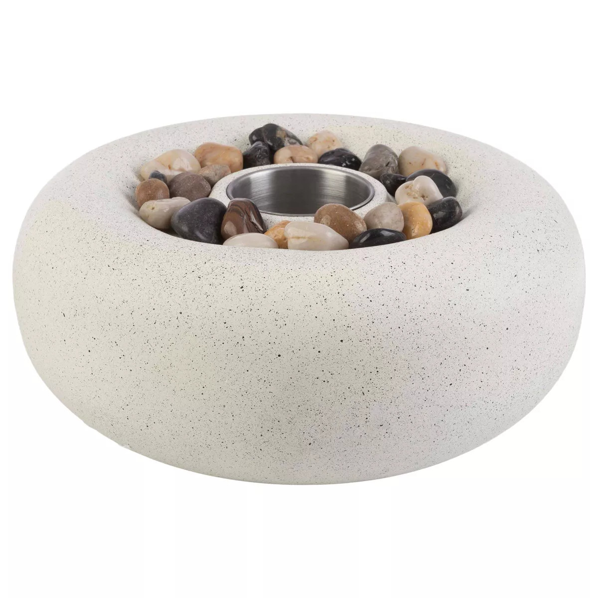 Pure Garden 11" Tabletop Fire Pit White | Target